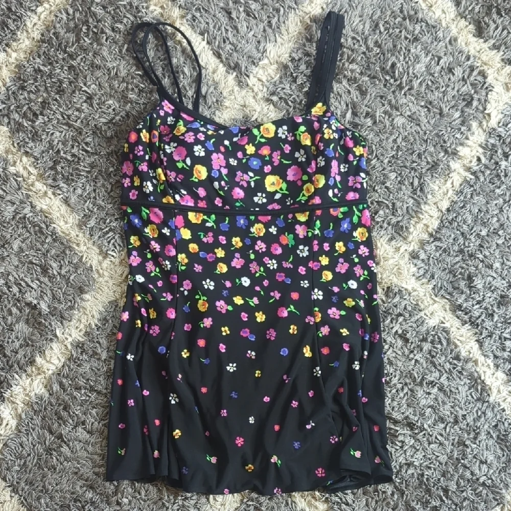 St Johns Bay Floral Swimsuit Dress Padded Size Women's 10